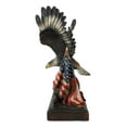 thumbnail image 3 of Bald Eagle On Globe With Texas & American Flags Figurine One Nation Under God, 3 of 11