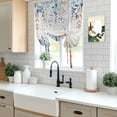 thumbnail image 5 of Blue Coastal Tie Up Curtains 45 Inches Long, Kitchen Window Curtains Over Sink, Summer Beach Starfish Weeping Eucalyptus Vintage Small Window Curtains Balloon Curtains Valances for Bedroom 34"x45", 5 of 8