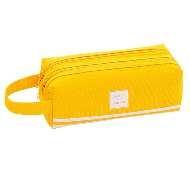Estuche para bolígrafo, bolsa con cremallera de gran capacidad, soporte duradero para papelería