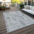thumbnail image 6 of Addison Rugs Chantille Indoor/Outdoor Transitional Floral Gray Washable Rectangle Rug, 3' x 5', 6 of 6