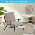 thumbnail image 3 of Eurhowing Outdoor Chair Cushion Covers 6Pcs, Waterproof Stretch Seat Cushions Slipcovers, Chair Seat Furniture Protector for Patio, Khaki, 3 of 16