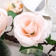 Efavormart 6 ft Blush Silk Rose Garland with Bendable Wire Vines Artificial Flower Garlands with ...