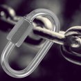 thumbnail image 1 of Raindrops 6Pcs Small Chain Link Trailer Chain Connector Silver 304 Stainless Steel for Camera Hook, 1 of 8