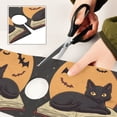 thumbnail image 6 of Yayeee Faucet Mat for Kitchen Sink 30" Diatomite Long Splash Guard Pad, Orange Halloween Cat, 6 of 7