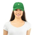 thumbnail image 5 of DALIX Daisy Flower Hat Womens Floral Baseball Cap in Kelly Green, 5 of 6