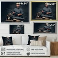 thumbnail image 4 of Designart "Photography Portrait Of A Hunter I" Hunting & Fishing Floater Framed Wall Art Living Room, 4 of 5