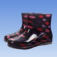 thumbnail image 6 of Tqyyweavej Women's Short Rain Boots Waterproof Non-Slip Versatile PVC Rainboots Lightweight Fashion Outdoor Garden Shoes for Farming Walking, 6 of 7