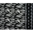 thumbnail image 1 of Black Rayon Abstract Printed Dressmaking Fabric For Quilting 45" Wide By The Yard, 1 of 1