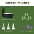 thumbnail image 4 of Elevon Sprout Indoor Hydroponic Herb Garden with LED Grow Light for Home, Black, 4 of 7