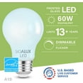 thumbnail image 2 of Sigalux Dimmable E26 LED Light Bulb, 60W Equivalent, Energy Star Certified, 2 of 8