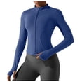 thumbnail image 2 of eczipvz Workout Outfits Women Seamless Crop Tops Leggings Matching 2 Pieces Outfits Two Piece Yoga Workout Outfits Dark Blue,2XL, 2 of 5