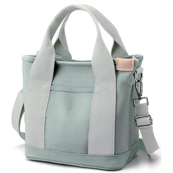 GASTROPOD Canvas Tote Bag for Women,Tote Bag with Zipper,Everything Tote Bag Purse Travel Tote Bag with Compartment,2 Sizes