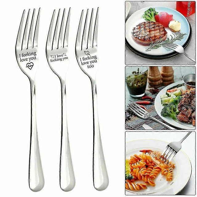 I Forking Love You Engraved Fork Best Present For Husband Madam Friend V0d