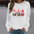 thumbnail image 1 of Nouveaux Hauts pour Femmes 2023 Chemises d'Été Col Rond Manches Longues Hauts Blouse Imprimée Coupe Décontractée Chandail en Molleton Oversize pour Femmes, 1 of 6