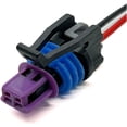 thumbnail image 1 of FYBTO Delphi 2Pin GM LS ECT Car Waterproof Sensor Plug Wiring Harness Electronic Connector 15449028 15449027 Compatible with F~rd Che~rlet Opel Connector(Color:2pin Purple)-0625, 1 of 3
