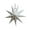 White, variant on 30cm Christmas Paper Star Decoration - 9 Points, Foldable/Hangable, Durable Paper, Easy to Set Up, for Table/Tree/Wall, Party Decor