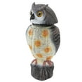 Fake Owl Statue Plastic Owl Bird Deterrents Scarecrow Owl Decoy with Shaking Head Bird Repel for