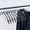 Black, variant on 16.5 Inch Pack of 20 No Shoulder Bumps Non-Slip Rubber Coating Contour Metal Hangers, Sweater Hanger, Suit Hanger with Pants Bar (Silver)