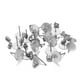 thumbnail image 1 of Naiovety 100 juegos de pendientes de base en blanco para hacer postes, tapones para pendientes, conector inferior, accesorio para pendientes, suministros Artesanía Color Acero/ 10mm Naiovety HA061131-06, 1 of 6