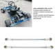 thumbnail image 3 of Varillas de Liga del Eje de Dirección, Kit de Varilla de Lazo de Dirección Duradera 295 mm 8 mm 2 pcs para go kart para mini bicicleta, 3 of 7