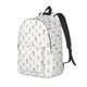 thumbnail image 1 of Disketp Dancing Dogs print Canvas Backpack Lightweight Travel Daypack Student Rucksack Laptop Backpack-Medium, 1 of 4