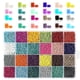 thumbnail image 1 of 14400pcs Glass Seed Beads 24 Colors Small Beads Kit Bracelet Beads For Jewelry Making, 1 of 4