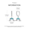 thumbnail image 5 of NARMO Original 925 Sterling Silver Hoop Earrings Sparkling Ocean Tail 5A Zircon for Women Jewelry, 5 of 5