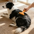 thumbnail image 3 of Pet Supplies Grooming Brush for Cats and Dogs - Self Cleaning Metal Comb Detangling and Dematting Tool for Long Easy Undercoat Removal One Click Release, 3 of 5