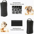 thumbnail image 5 of 2 PC Silicone Exfoliating Body Scrubber Loofah Scalp Massager Shampoo Brush Soft Body Scrubbers for Use in Shower Lathers Well Easy to Clean 2 in 1,orange, 5 of 5