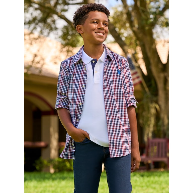 U.S. Polo Assn. Boys Pique Polo Shirt photo 6