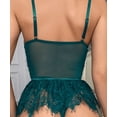 thumbnail image 2 of Conjunto de lencería sexy Liguero coqueto y encantador - verde oscuro L, 2 of 5
