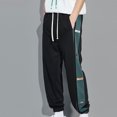 thumbnail image 2 of ZZwxWA Mens Casual Sweatpants Relaxed Fit Workout Athletic Jogger Pants Fashion Color Block Lightweight Track Pants Trouser Online Shopping, 2 of 7