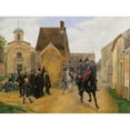 thumbnail image 3 of Pierre Petit-Gérard 14x11 Black Modern Framed Museum Art Print Titled - The Regiment's Triumphal Return (1891), 3 of 5