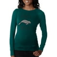 thumbnail image 1 of Floaty Potato Manatee Juniors Long Sleeve Thermal Teal SM, 1 of 1