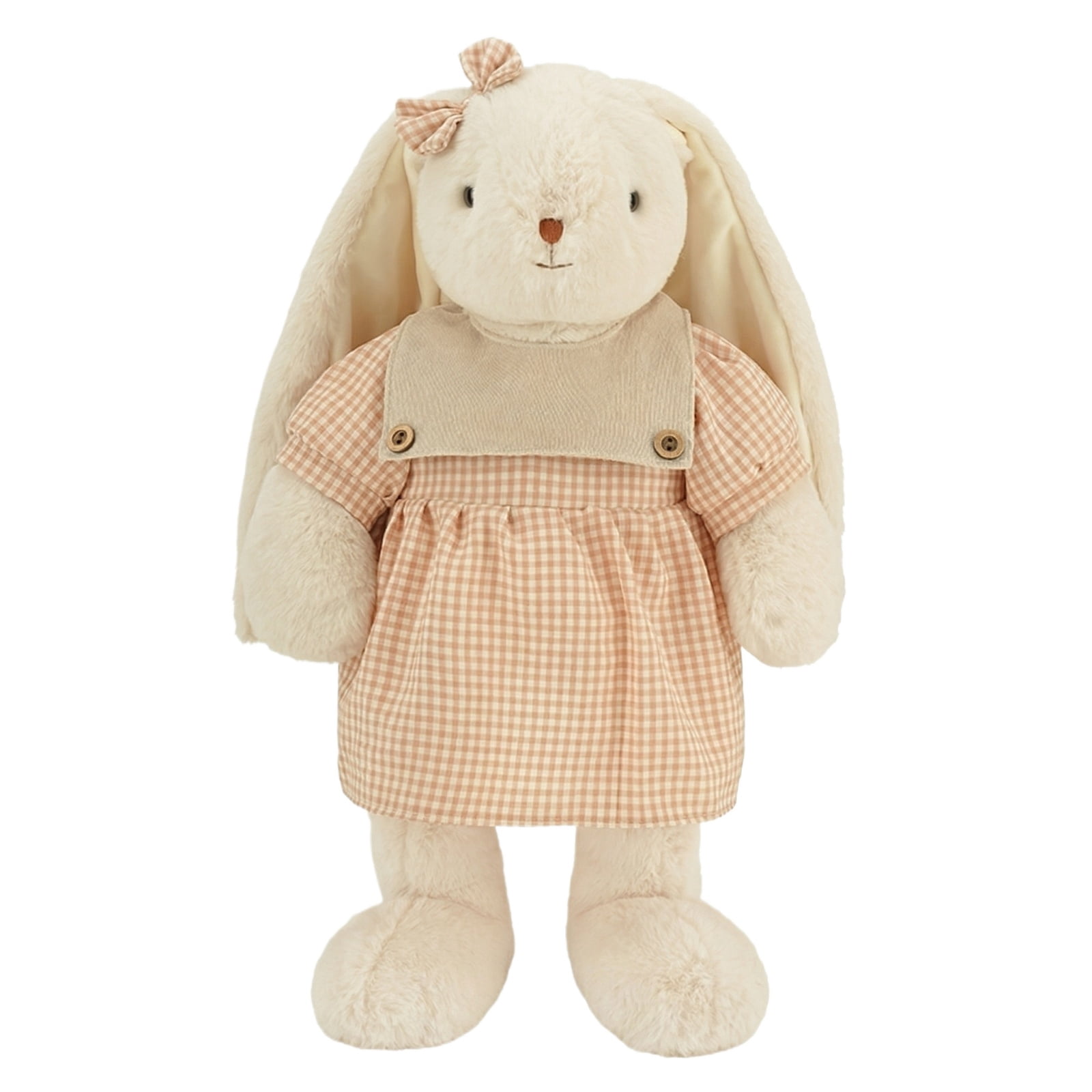 50cm Plush Bunny Toy, Soft Cuddly Rabbit Stuffed Animal for Kids & Adults, Gentle Hugging Comfort Companion, Hypoallergenic Polyester Fiber Filled, Cute Beige Bedroom Decor & Gift