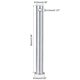 thumbnail image 2 of Pasadores de Clevis de Un Solo Agujero, 10mm x 90mm Cabeza Plana de Acero con Recubrimiento de Zinc 10Pcs, 2 of 5