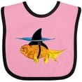 thumbnail image 3 of Inktastic Funny Goldfish with Shark Fin Boys or Girls Baby Bib, 3 of 4