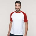 thumbnail image 2 of Kariban Mens Short Sleeve Baseball T-Shirt, 2 of 3