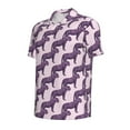 thumbnail image 2 of Xecao Leopard Print for Mens' Casual Short Sleeve Button-Down Polo Shirts for a Classic Golf Look, 2 of 9