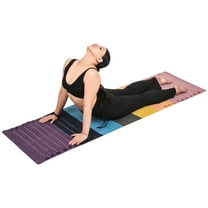 Sivi Herbal Organic Cotton Yoga Mat - Eco-Friendly Hand-Woven Non-Slip Rug - Thick & Comfortable (24”x72”x5mm) for Home Fitness & Yoga