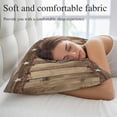 thumbnail image 5 of Rustic Country Pillow Covers 12"x20", Western Stars Brown Texture Wooden Print Soft Brushed Microfiber Breathable Throw Pillow Covers, Pillowcase with Zipper for Couch Sofa Bedroom Living Room, 5 of 9