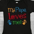thumbnail image 4 of Inktastic My Papa Loves Me Boys or Girls Baby Bodysuit, 4 of 5