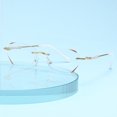 thumbnail image 1 of Gafas de presbicia anti luz azul sin marco con borde de diamante para damas, gafas planas, gafas de cerca terminadas, gafas mecedoras, 1 of 2