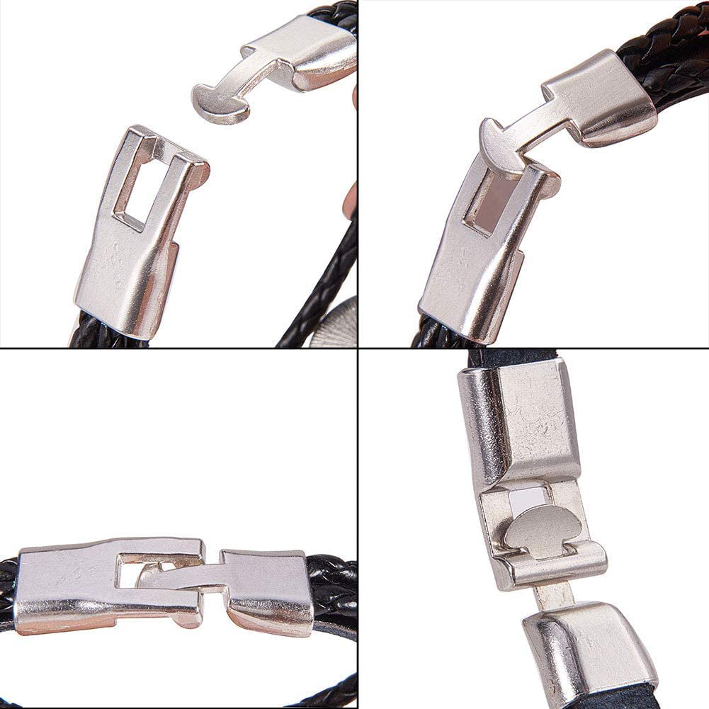 4Sets Braided Leather Bracelet Making Kit Multilayer Rope Bangle