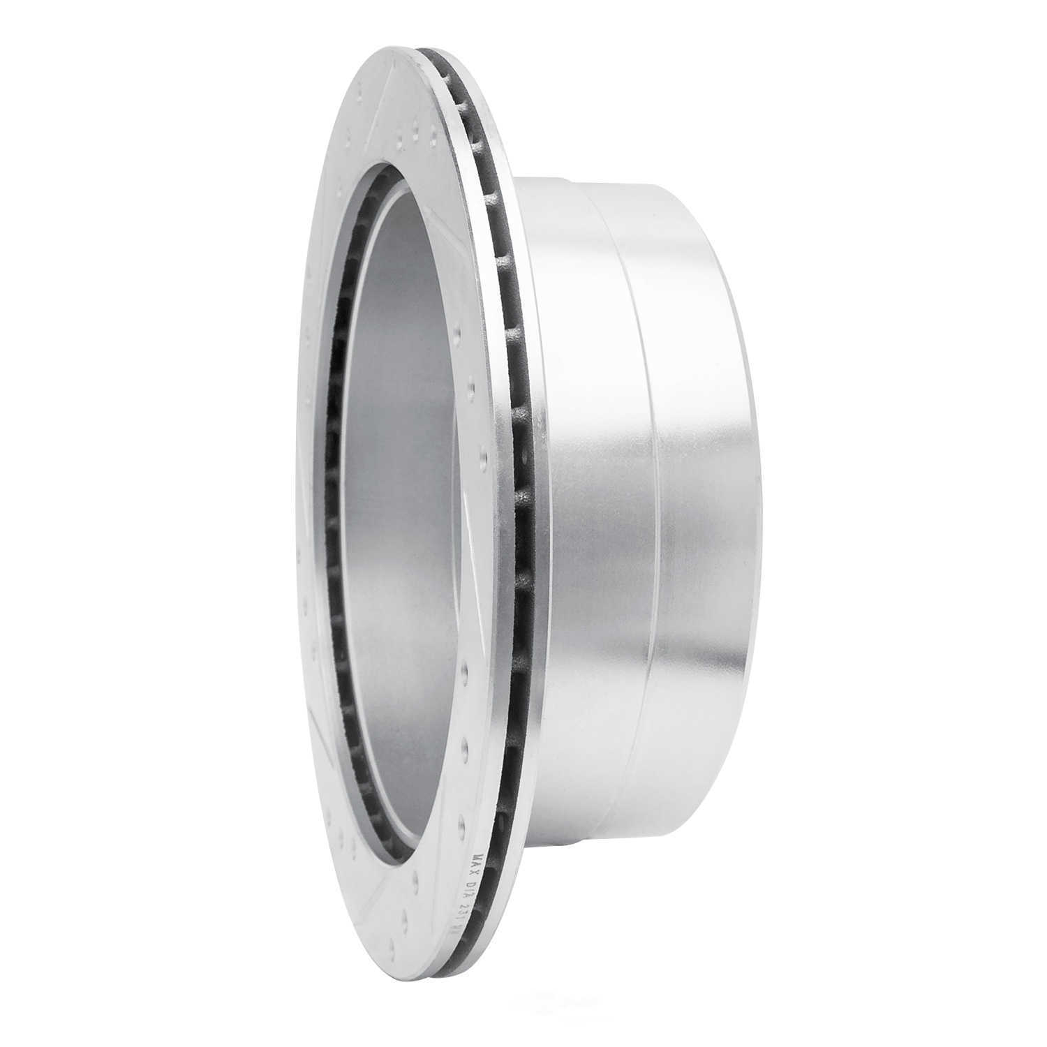 Dynamic Friction Company 631-76113R DFC Brake Rotor - Drilled And Slotted - Silver