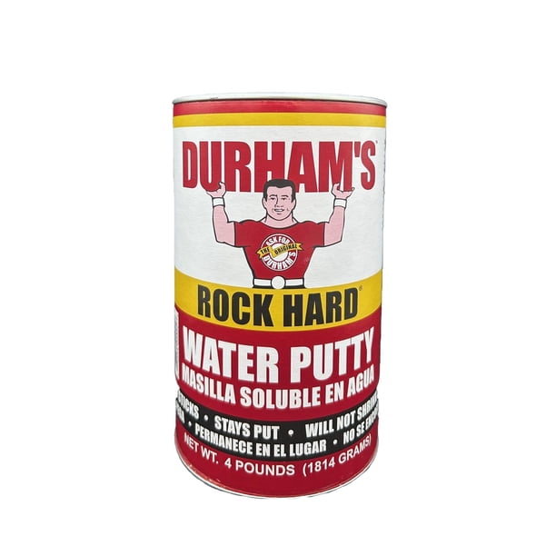 Water Putty Durham's Rock Hard, recipiente de 1,8 kg