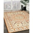 thumbnail image 3 of Ahgly Company Machine Washable Indoor Square Traditional Khaki Gold Area Rugs, 6' Square, 3 of 7