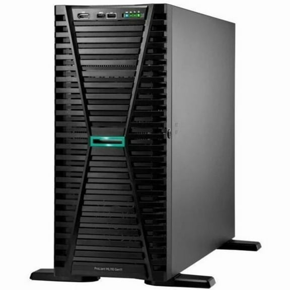 HPE ProLiant ML110 G11 4.5U Tower Server, 1 x Intel Xeon Gold 5416S 2 GHz, 64 GB RAM, 1.92 TB SSD, (2 x 960GB) SSD Configuration, NVMe, Serial ATA/600, 12Gb/s SAS Controller