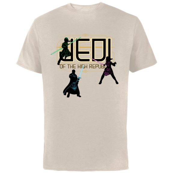 Star Wars The High Republic Jedi Defend - Short Sleeve Cotton T-Shirt for Adults - Customized-Natural