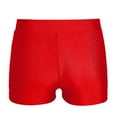 thumbnail image 3 of YONGHS Girls Ballet Dance Shorts Sports Yoga Athletic Gymnastics Booty Shorts Tumbling Bottoms Red 15-16, 3 of 5